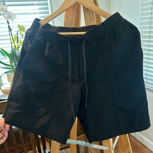 Lululemom Black Drawstring Shorts